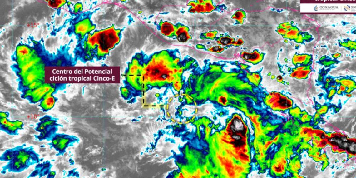 Potencial ciclón tropical Cinco-E