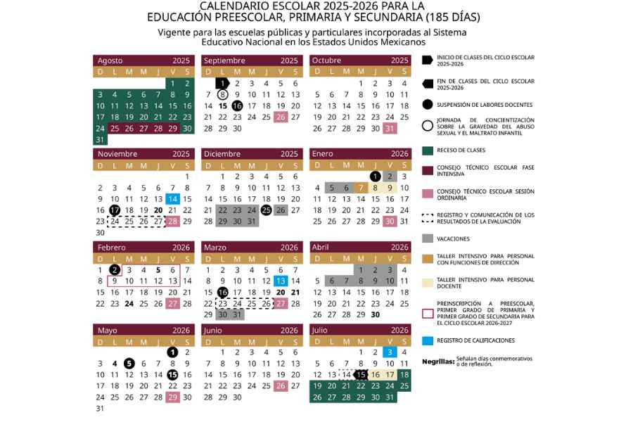 Publican el calendario de la SEP para el ciclo escolar 2025-2026: ¿Cuándo regresan a clases los estudiantes?