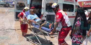 Repartidor de Didi Food resulta lesionado tras choque con camioneta en Ciudad Victoria, Tamaulipas