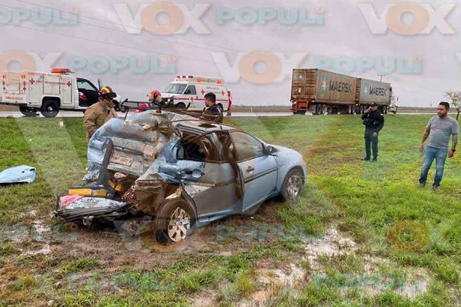 Reportan accidente con una persona sin vida en el libramiento Estación Manuel-González