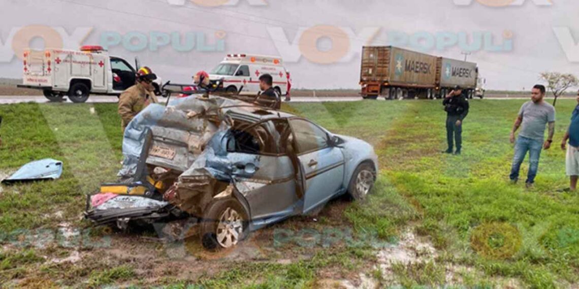 Reportan accidente con una persona sin vida en el libramiento Estación Manuel-González