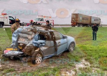 Reportan accidente con una persona sin vida en el libramiento Estación Manuel-González