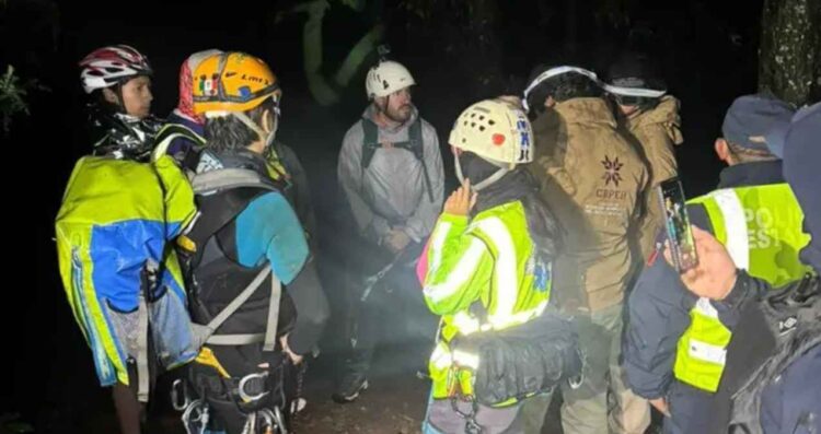 Personas rescatadas en Parque Nacional El Chico por lluvia y frío
