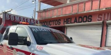 Se incendia cuarto sobre heladería en Matamoros, Tamaulipas