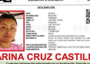 Solicitan ayuda para localizar a Karina Cruz Castillo, quien desapareció en Escobedo, Nuevo León