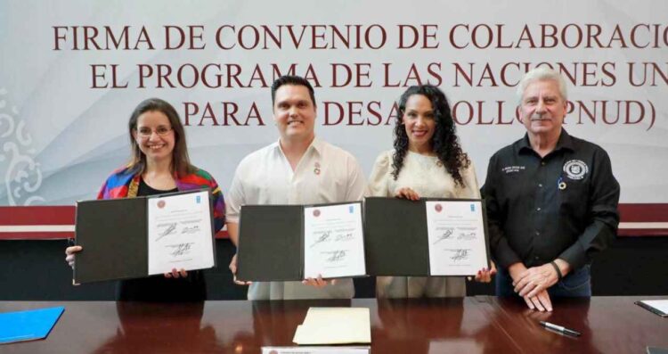 Tamaulipas pionero en firmar convenio de colaboración con el Pnud para legislar con base en la agenda de desarrollo sostenible
