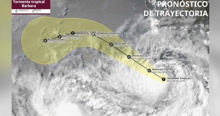 tormenta tropical ‘Barbara’ lunes