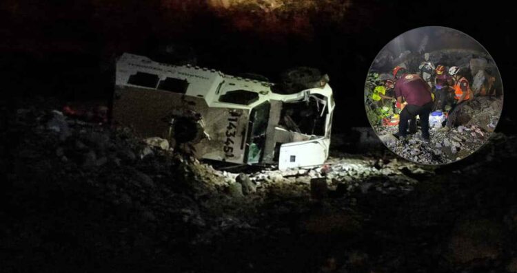Unidad de la Guardia Nacional vuelca en Iturbide, Nuevo León; reportan 5 elementos heridos