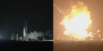 VIDEOS: Así fue la explosión de la nave espacial de SpaceX durante una prueba en Starbase de Texas