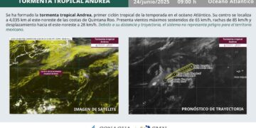 VIDEOS: Así se ve la tormenta tropical Andrea en el Atlántico