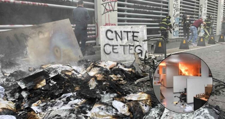CNTE incendió SNTE