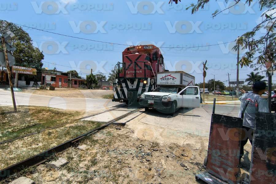 accidente con locomotora en Altamira