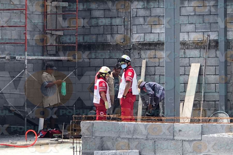 accidente de albañil en Victoria