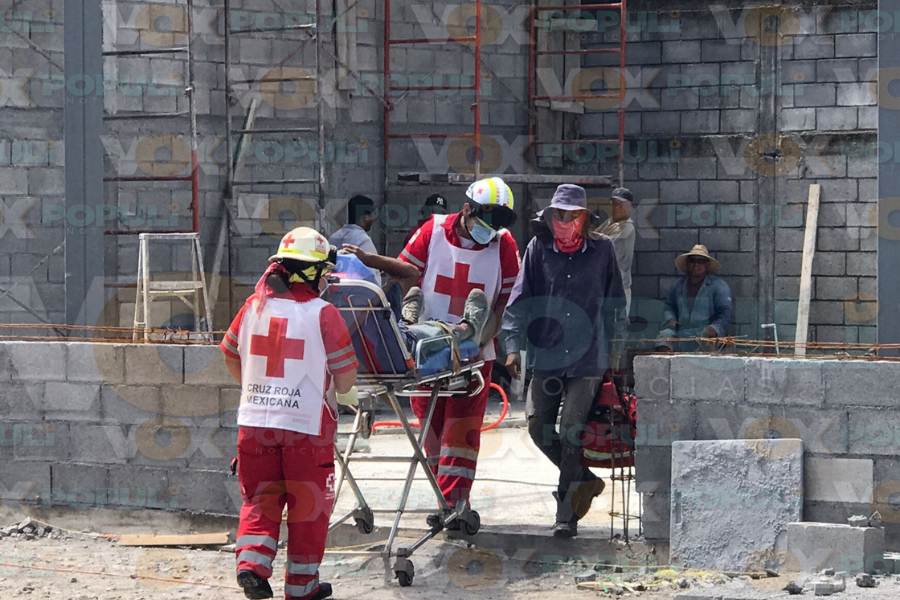 accidente de albañil en Victoria