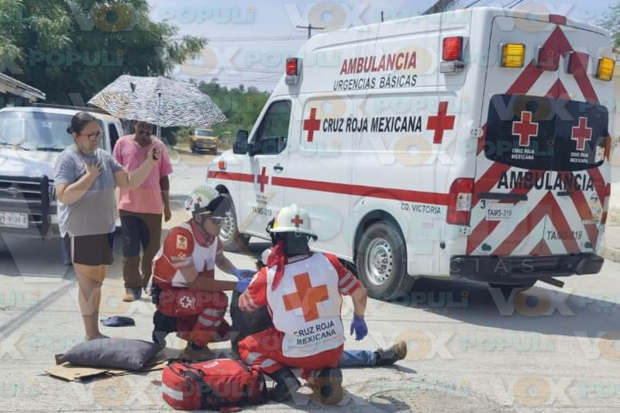 accidente de operador de grúa en Ciudad Victoria