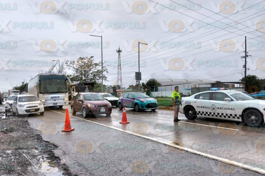 accidente de tráiler en Altamira