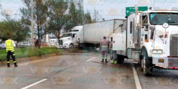 accidente de tráiler en Altamira