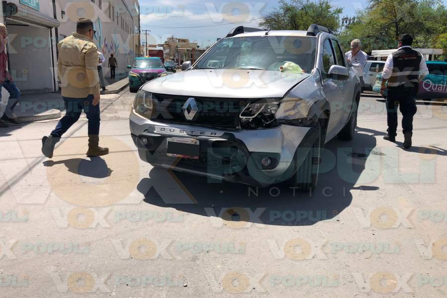 accidente en el centro de Ciudad Victoria hoy