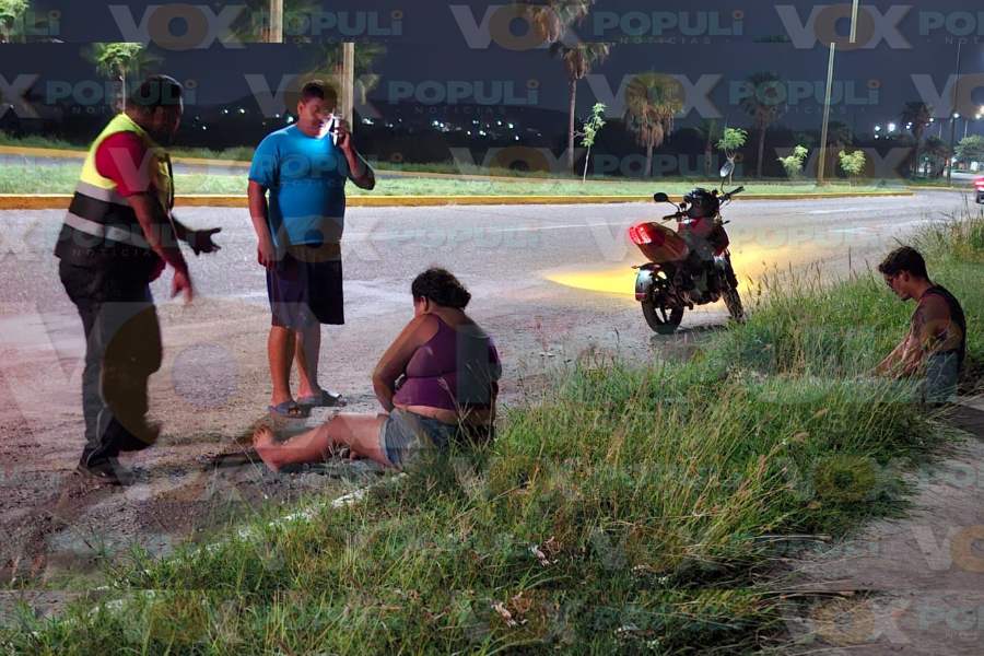 accidente en motocicleta en Ciudad Victoria