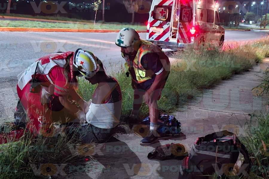 accidente en motocicleta en Ciudad Victoria