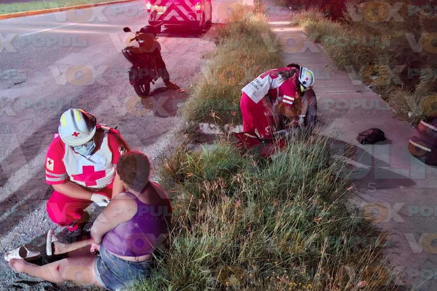 accidente en motocicleta en ciudad victoria