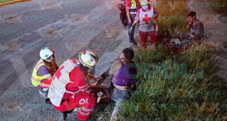 accidente en motocicleta en Ciudad Victoria