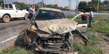 accidente en Rumbo Nuevo en Victoria