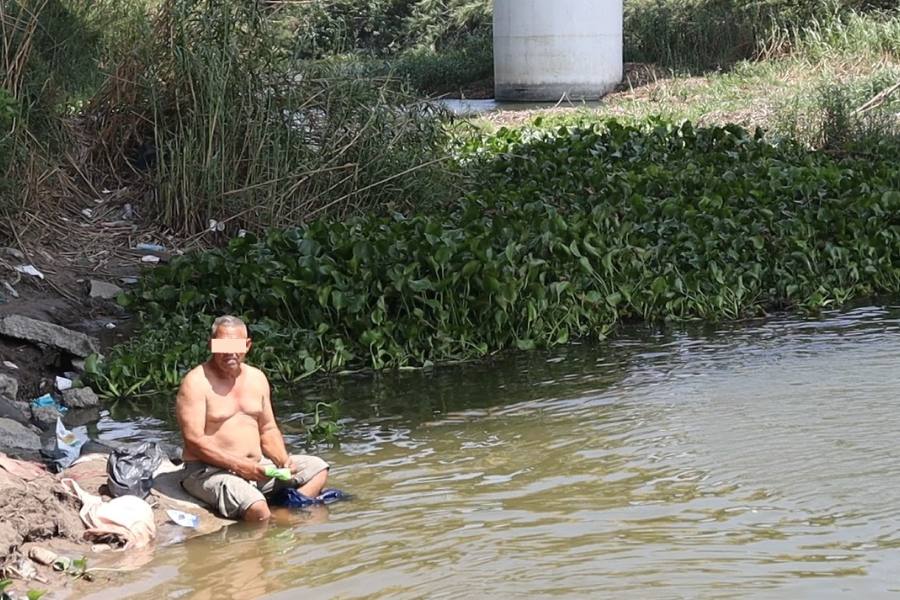 bañarse en río Bravo en Matamoros