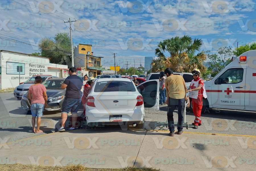 choque con heridos hoy en Ciudad Victoria
