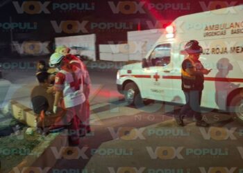 choque con motociclista en Victoria