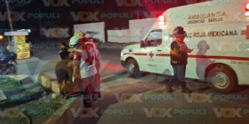 choque con motociclista en Victoria