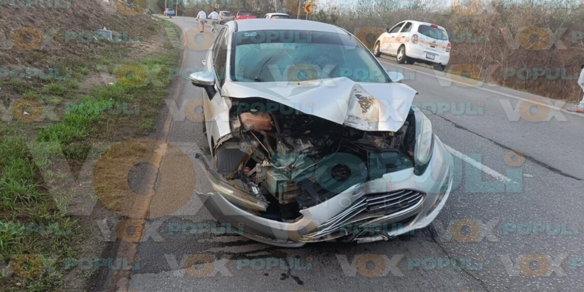 choque contra poste en altamira