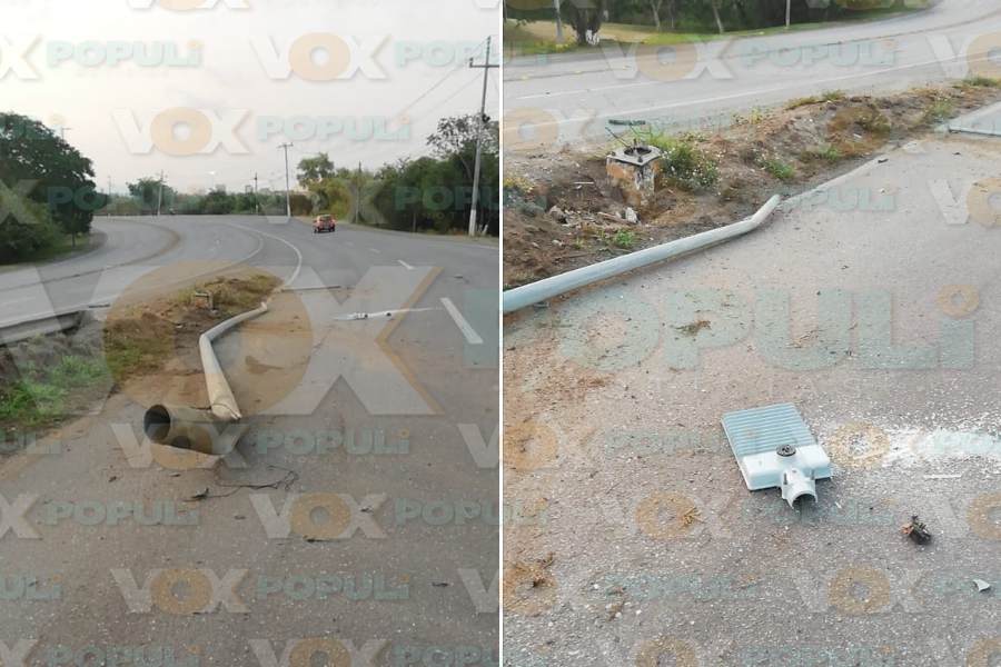 choque contra poste en altamira