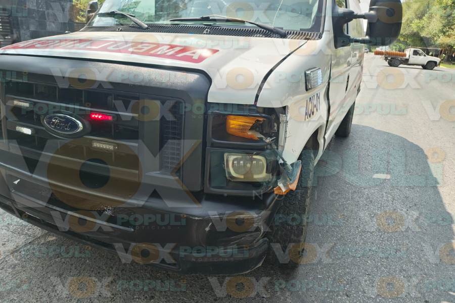 choque de ambulancia en Ciudad Victoria