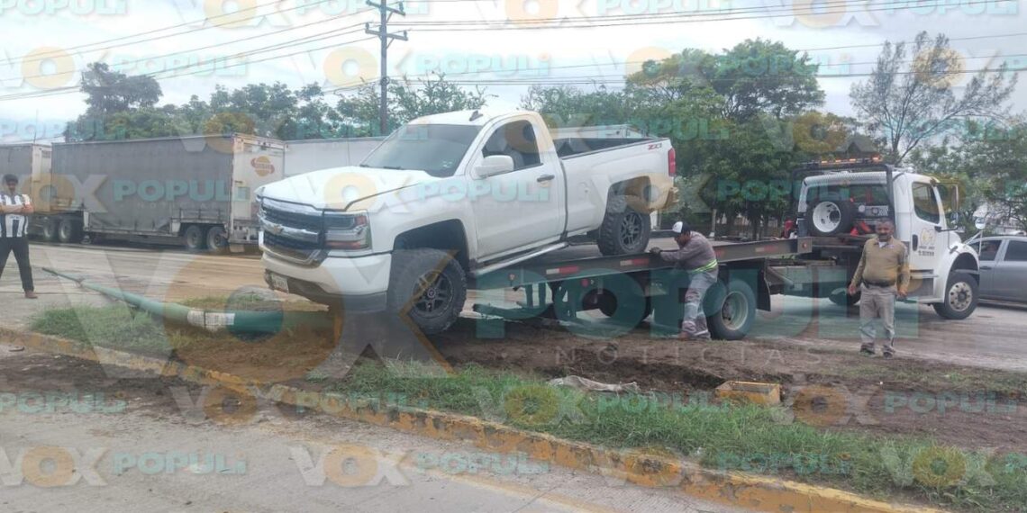 choque de camioneta en Altamira hoy