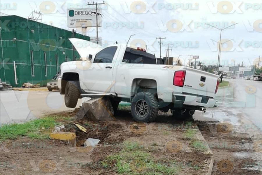 choque de camioneta en Altamira hoy