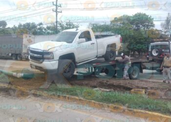 choque de camioneta en Altamira hoy