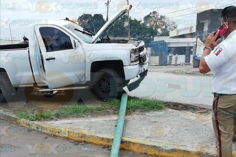 choque de camioneta en Altamira hoy