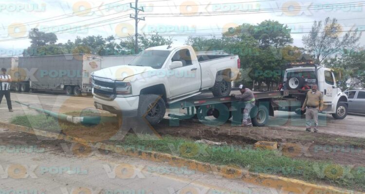 choque de camioneta en Altamira hoy