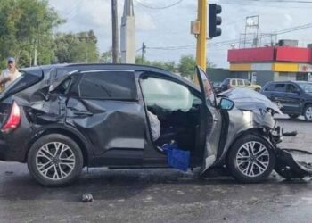 choque en Valle Hermoso