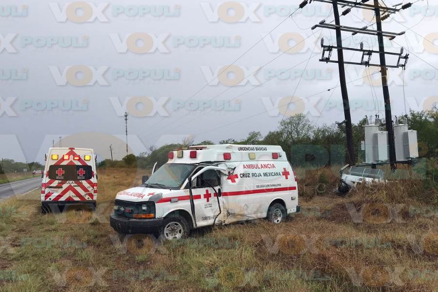 choque en antigua carretera Victoria Mante 