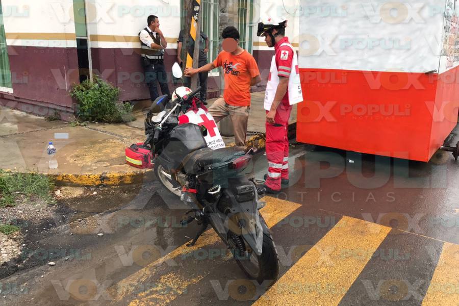 choque entre motociclista y autobus en Ciudad Victoria