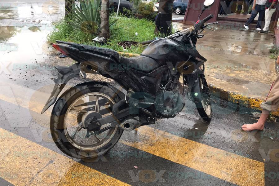 choque entre motociclista y autobus en Ciudad Victoria