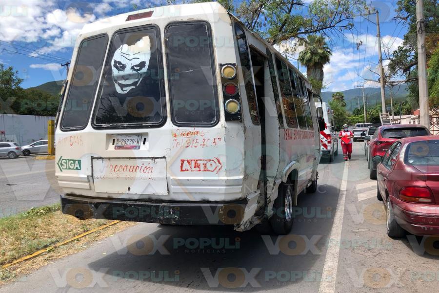 choque por alcance en Victoria hoy