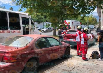 choque por alcance en Victoria hoy