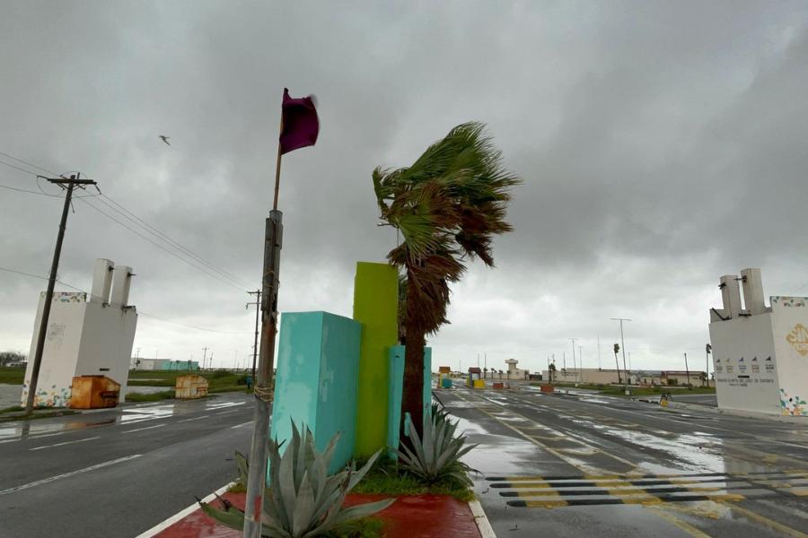 cierre de puerto en Matamoros por tormenta