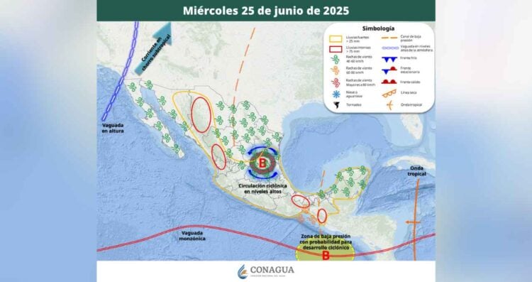 clima 25 junio México