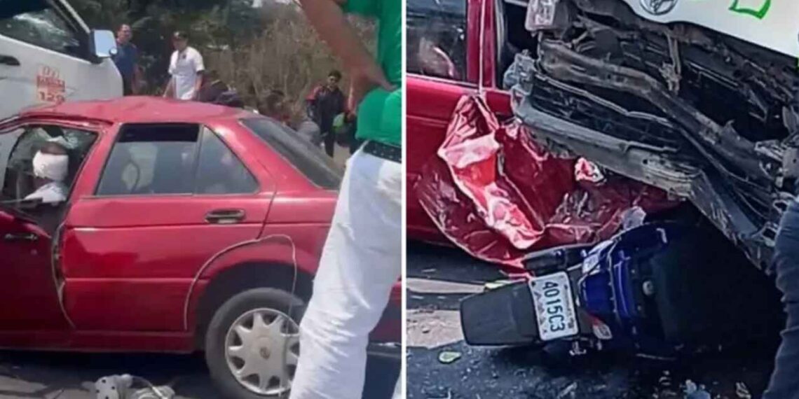 combi choca en Edomex