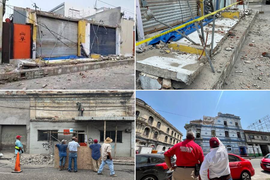 edificios en ruinas en Tampico