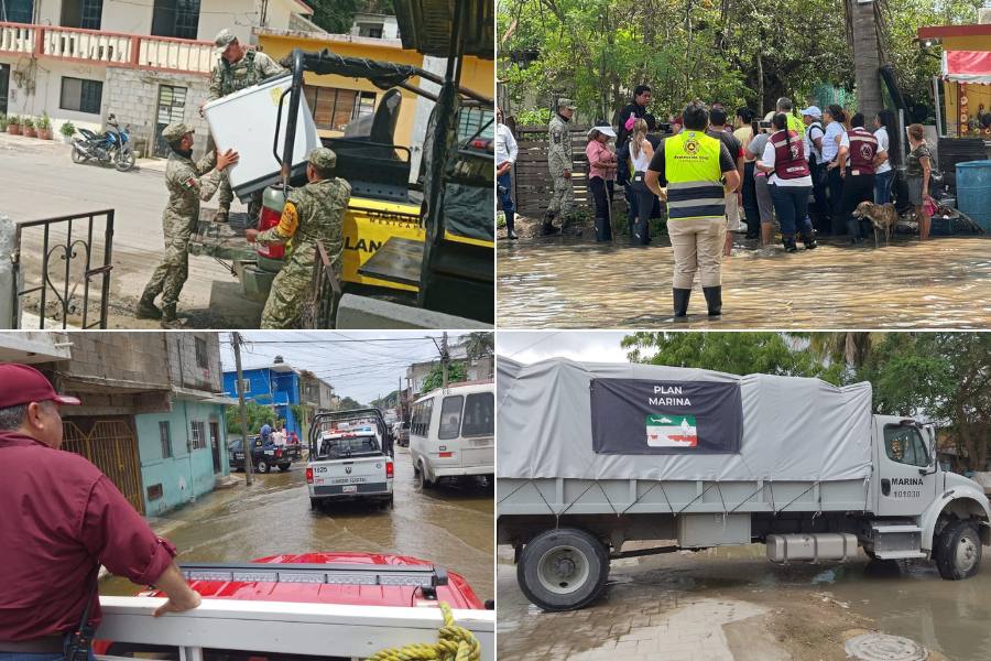 evacuación colonia Pescadores en Tampico
